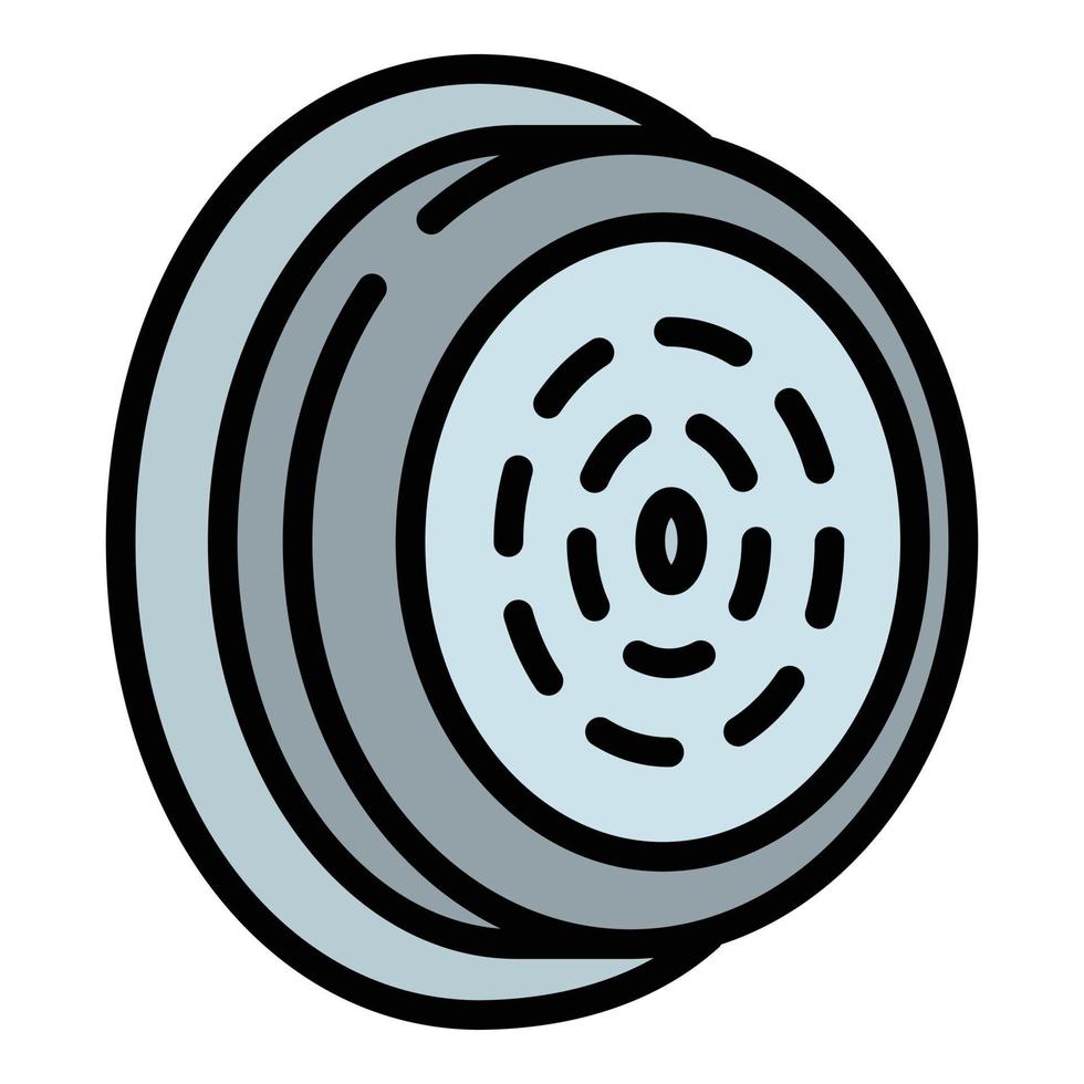 Pool inside filter icon, outline style vector