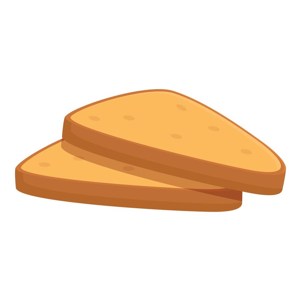 Breakfast sandwich icon, cartoon style vector