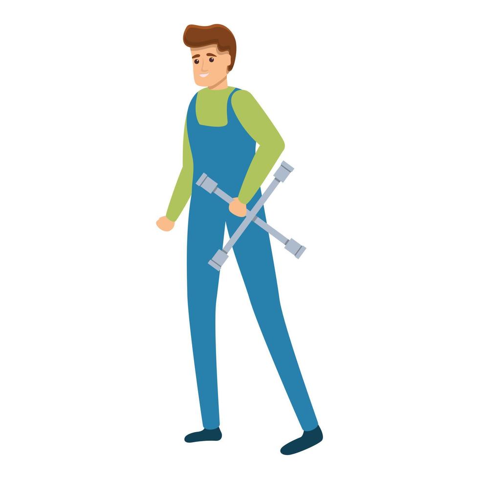 Fixer icon, cartoon style vector