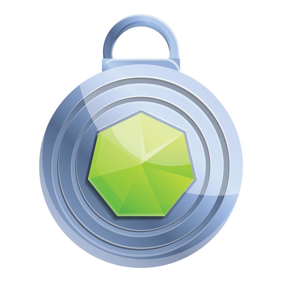 Ancient amulet icon, cartoon style vector