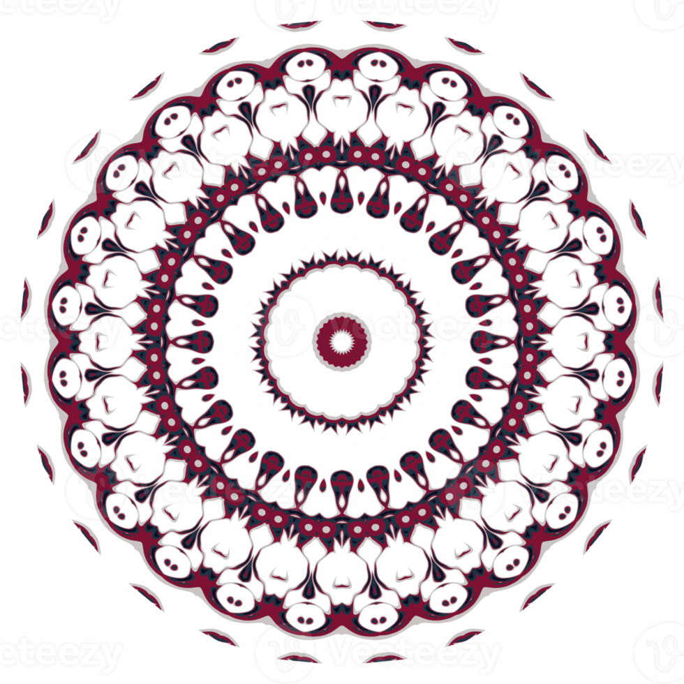 mandala de padrão de ornamento abstrato png