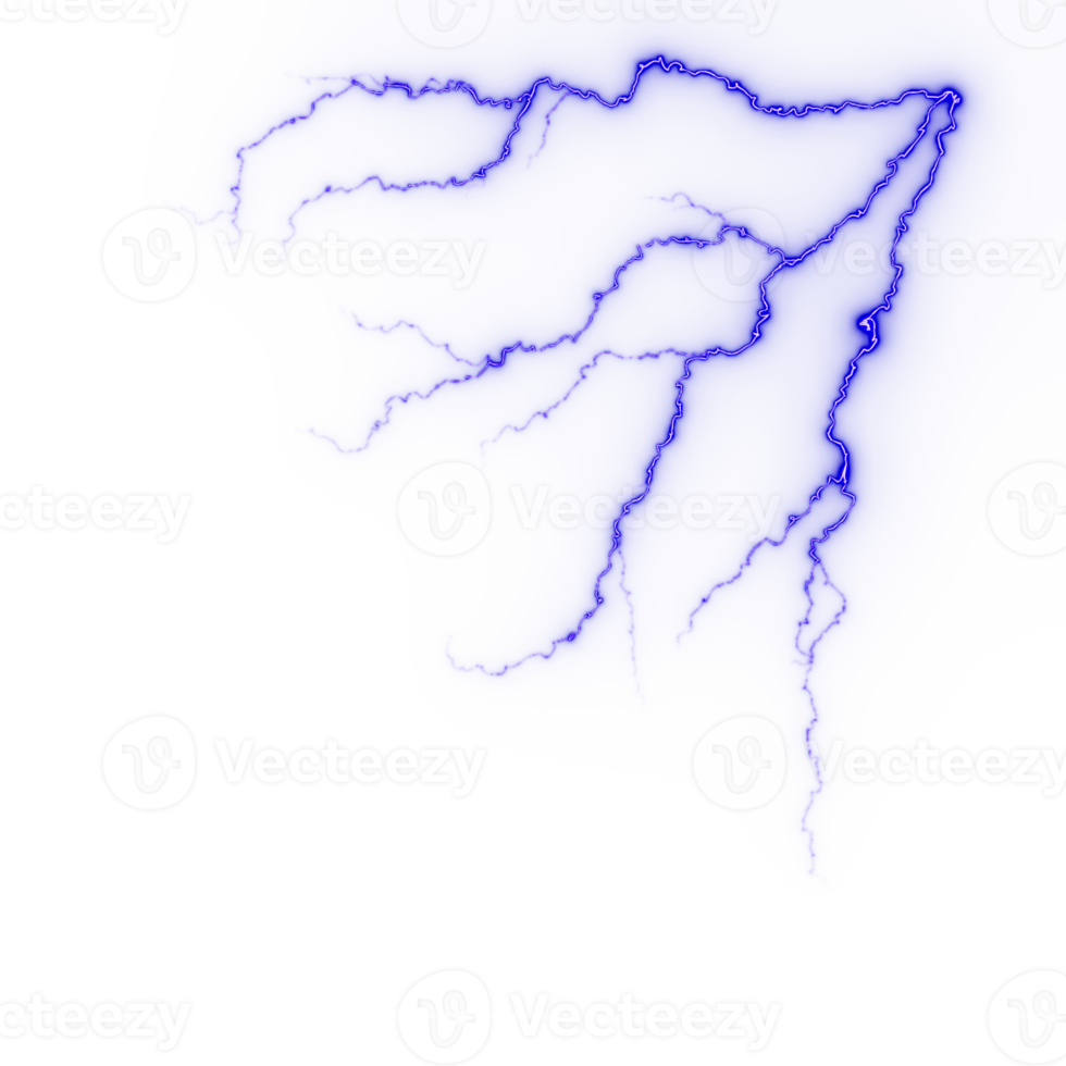 fulmine, naturale leggero effetto, luminosa incandescente. png