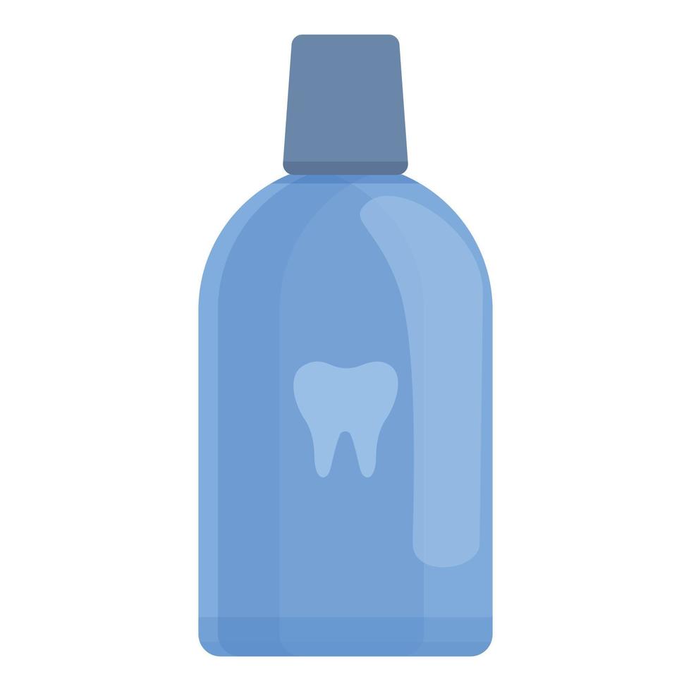 Dental rinse icon, cartoon style vector