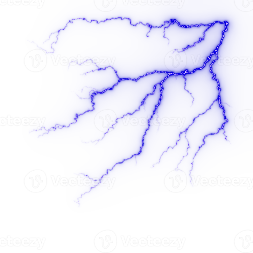 Lightning, natural light effect, bright glowing. 14255339 PNG