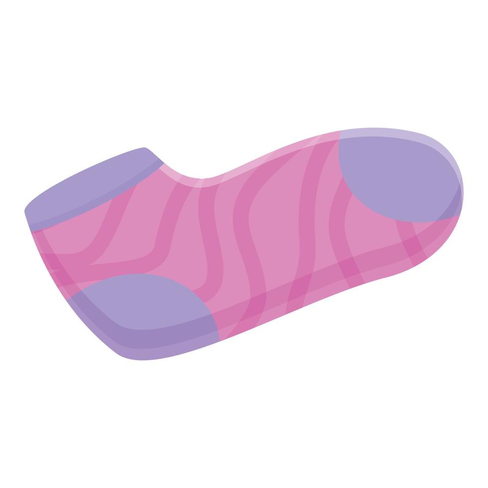 Kid sock icon, cartoon style vector