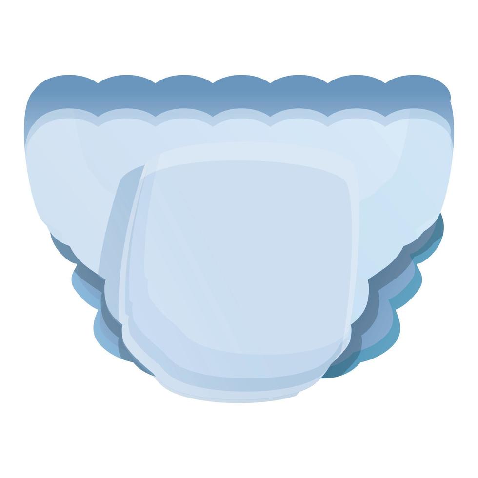 Soft baby absorbent icon, cartoon style vector
