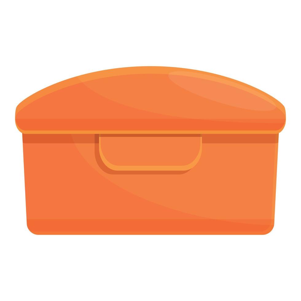 Fresh lunch icon, cartoon style vector