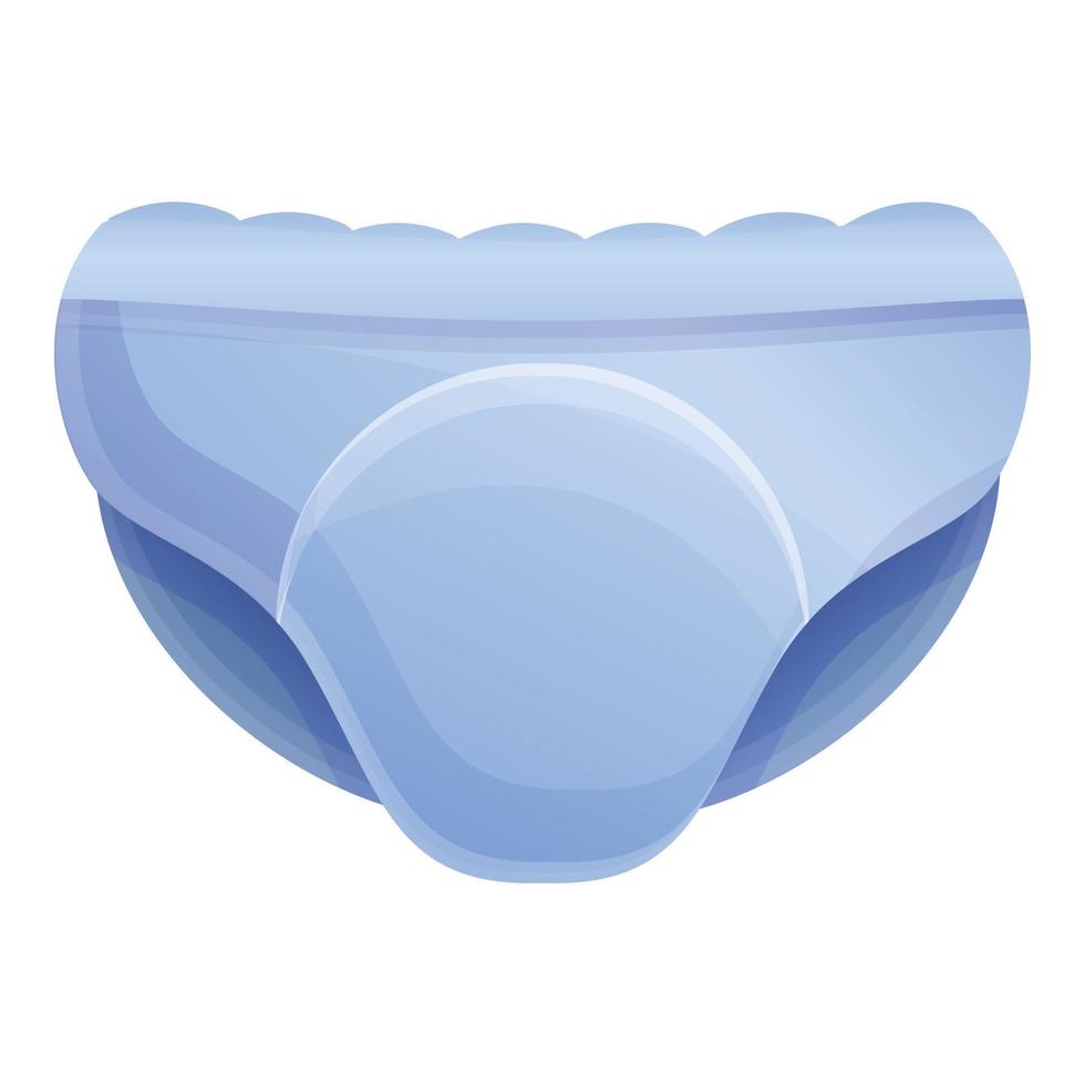 Protective nappy icon, cartoon style vector