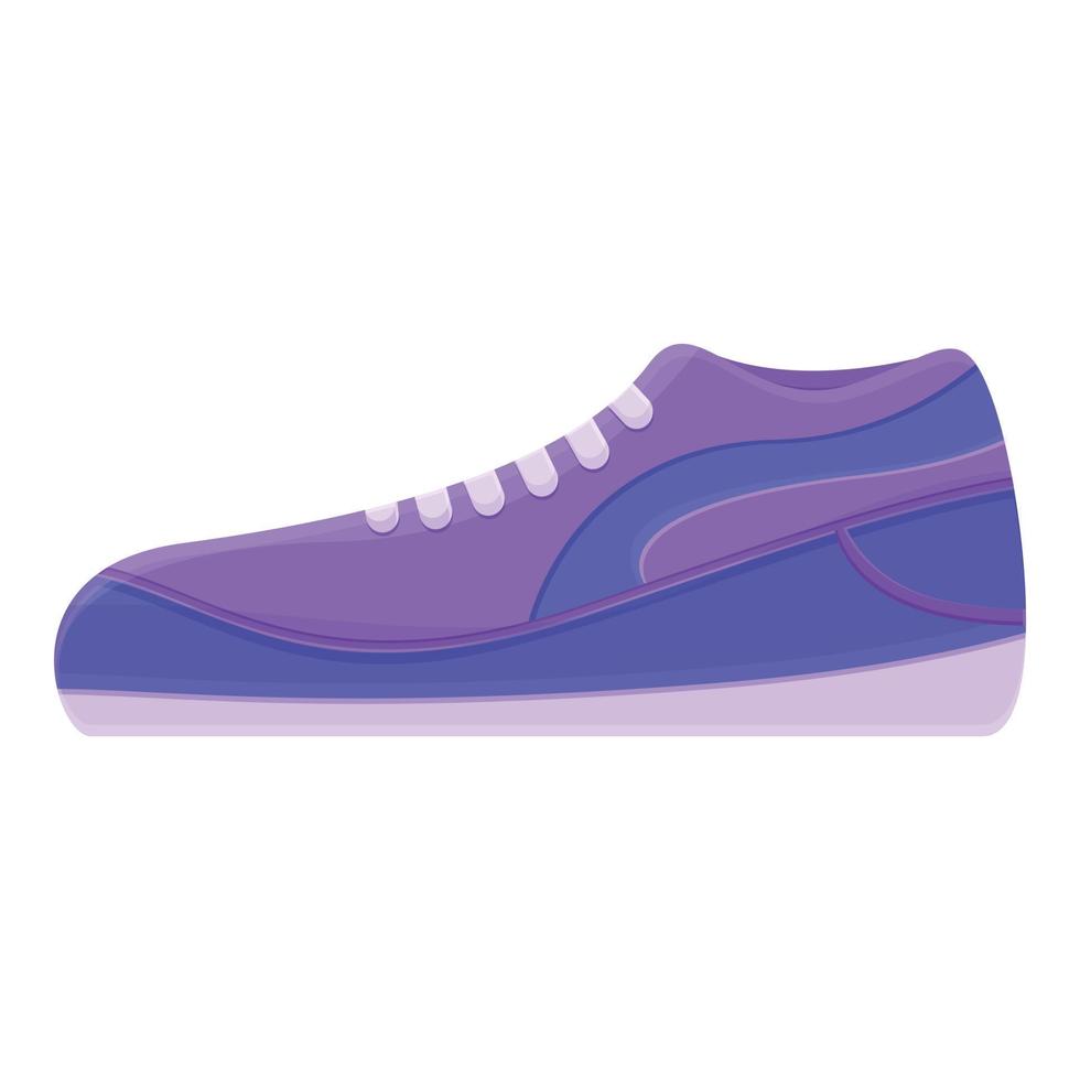 Fitness sneakers icon, cartoon style vector