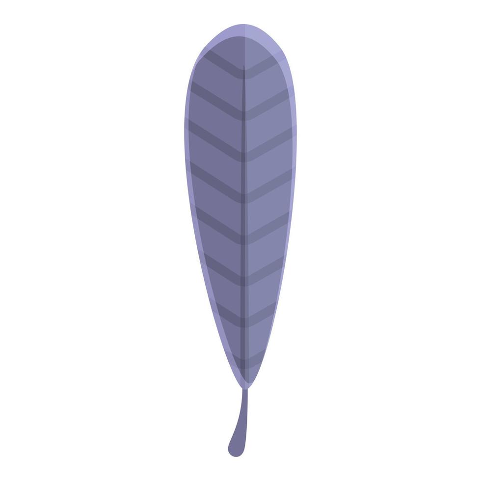 Smooth feather icon, cartoon style vector