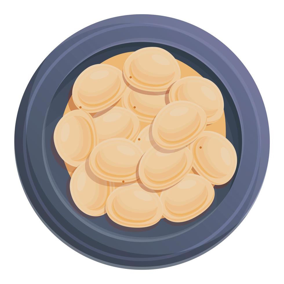 Varenik icon, cartoon style vector