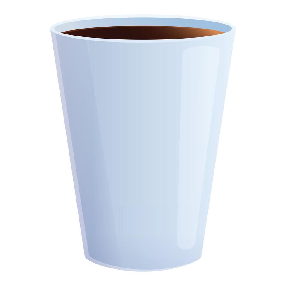 icono de taza de café, estilo de dibujos animados vector