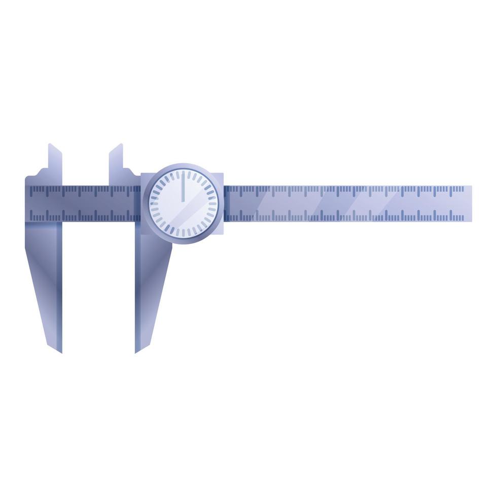 Centimeter caliper icon, cartoon style vector