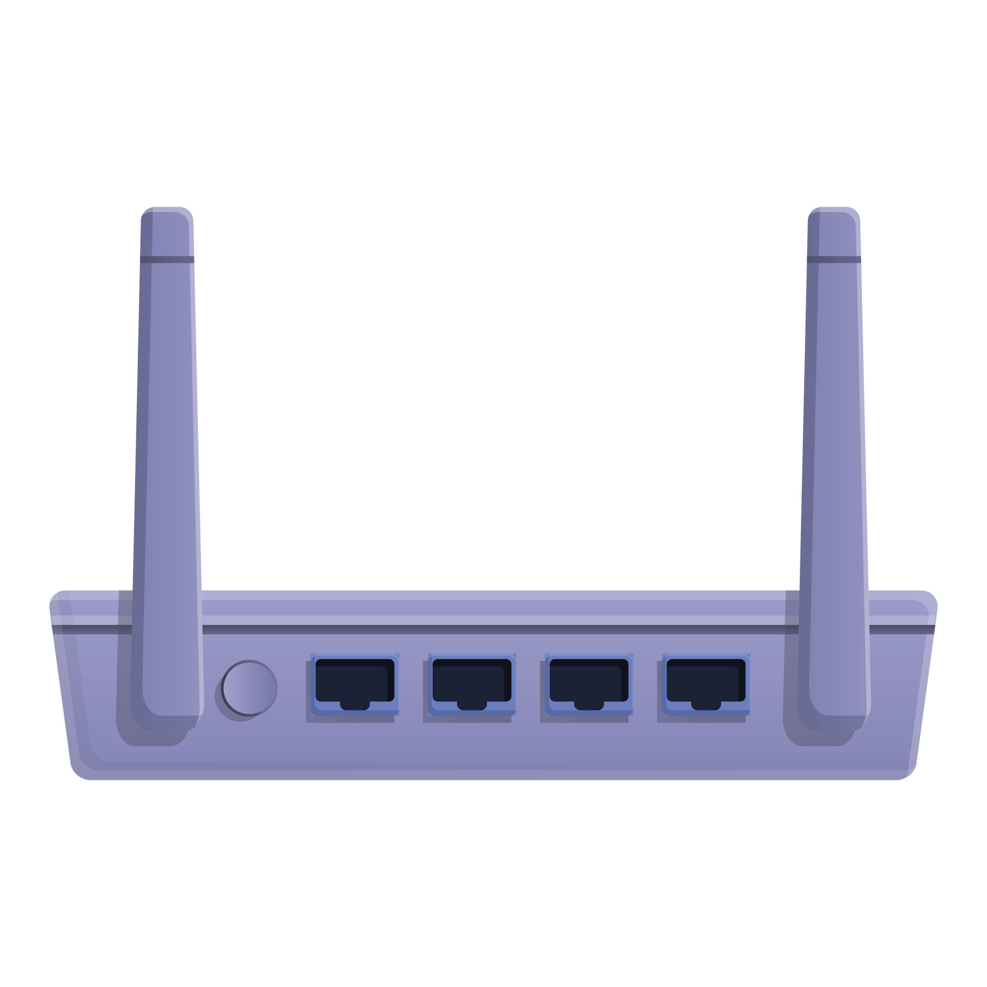 Wifi modem lan port icon, cartoon style 14256365 Vector Art at Vecteezy