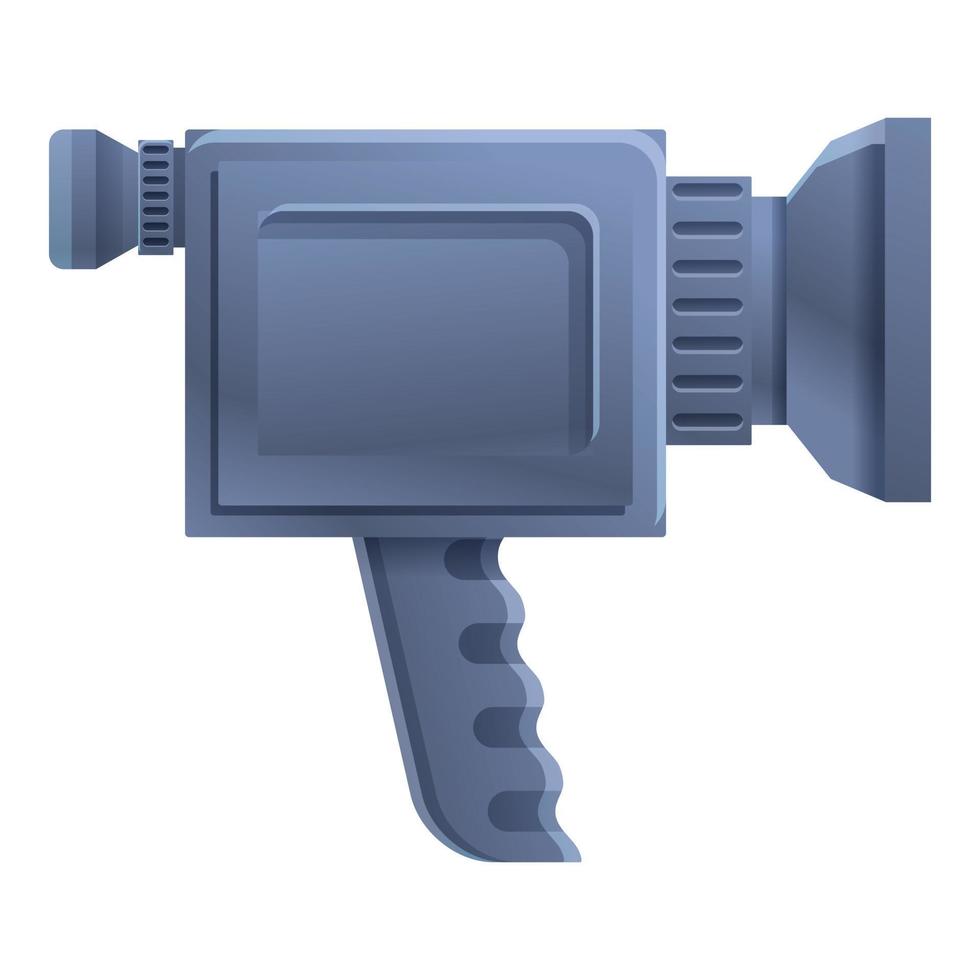 Handle camcorder icon, cartoon style vector