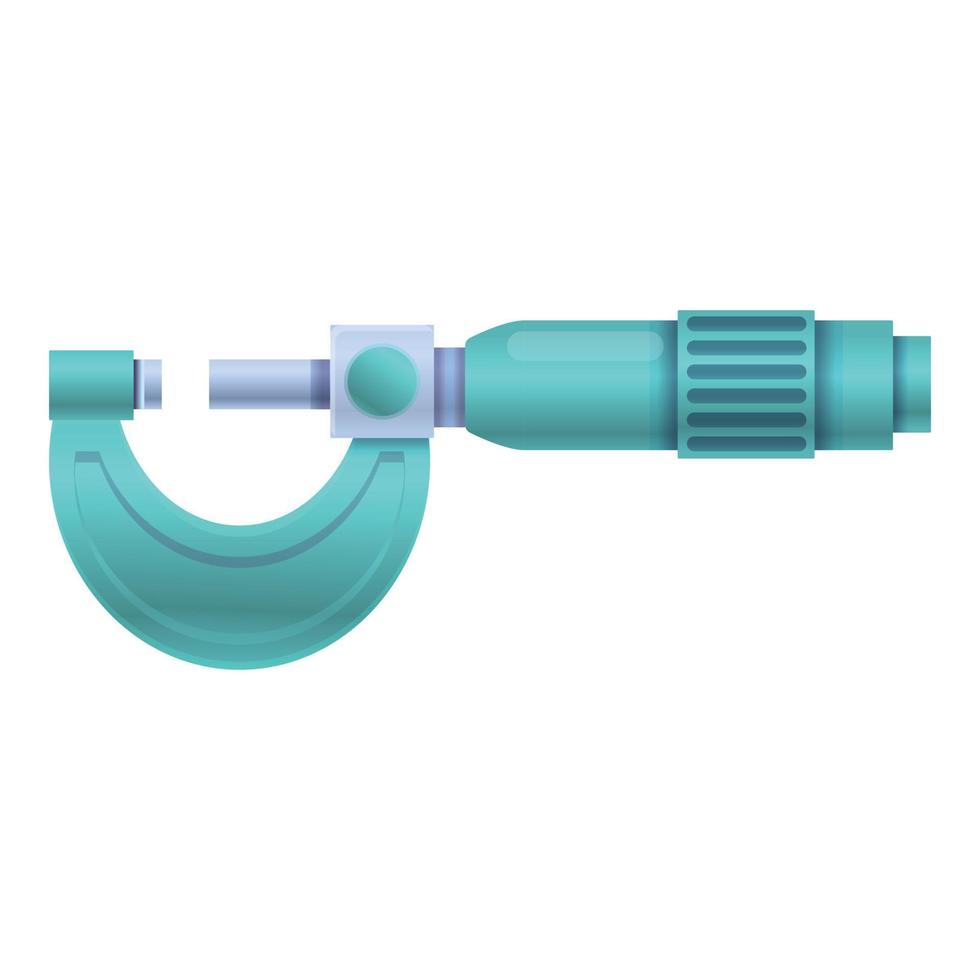 Caliper micrometer icon, cartoon style vector