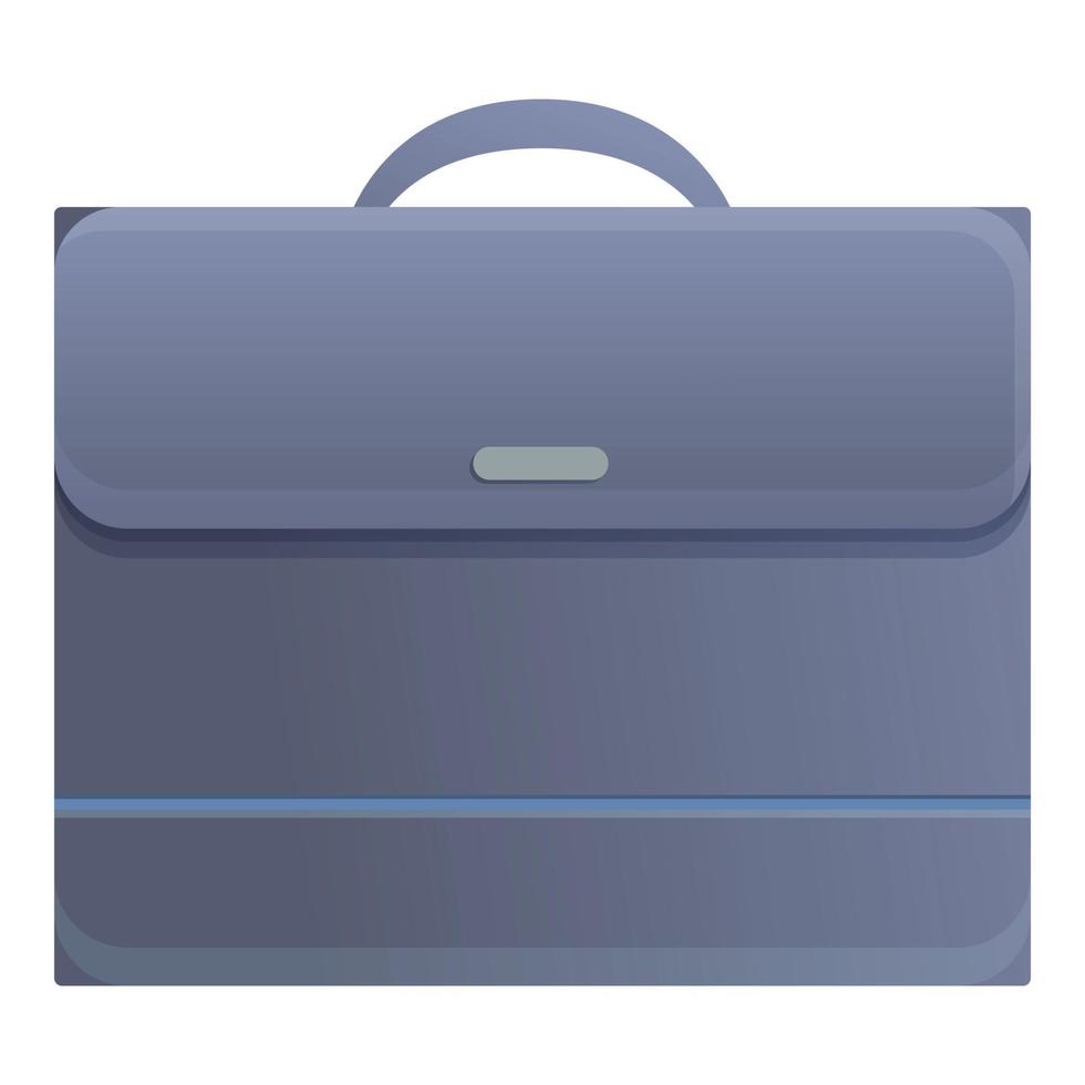 Protect laptop bag icon, cartoon style vector