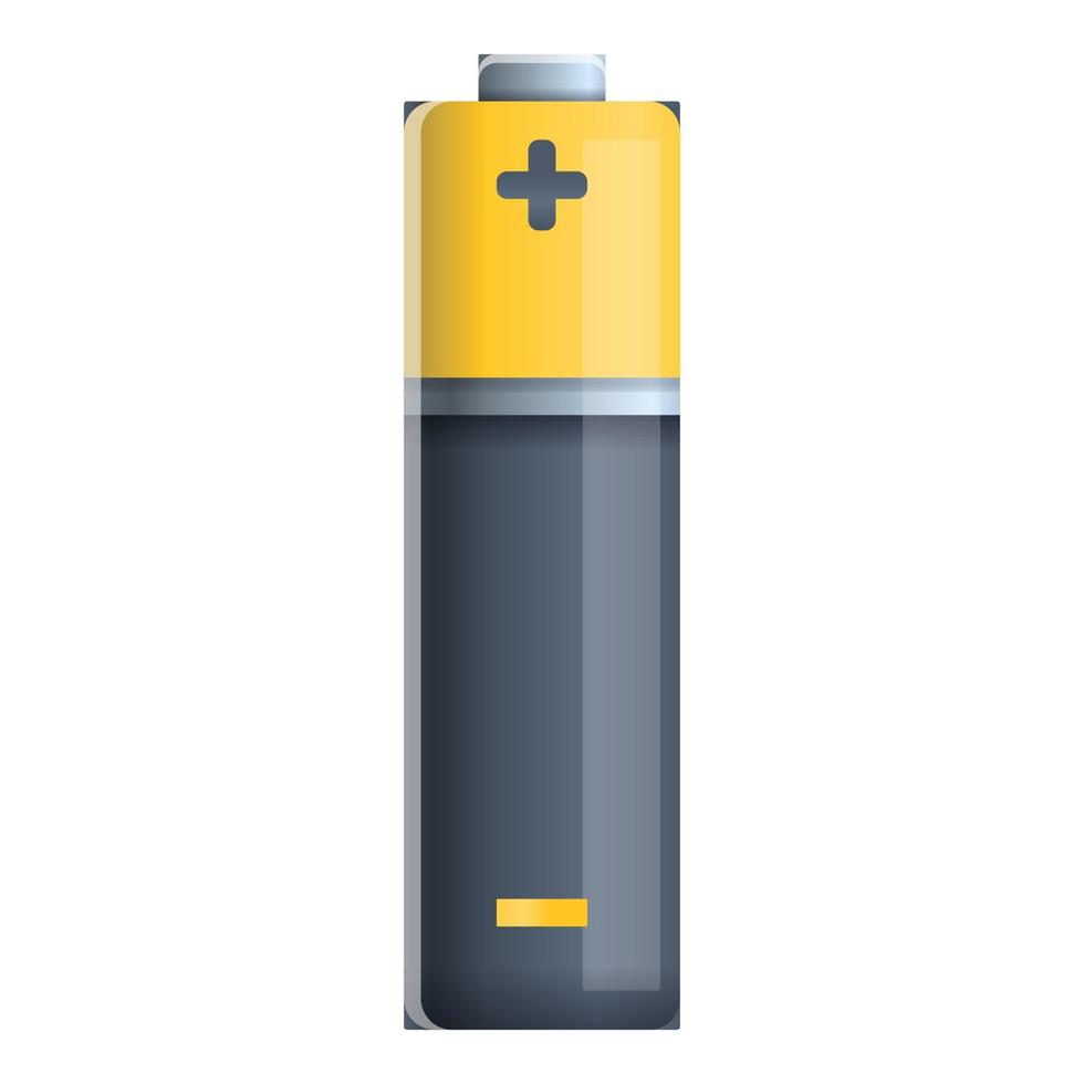 Battery stick icon, cartoon style vector
