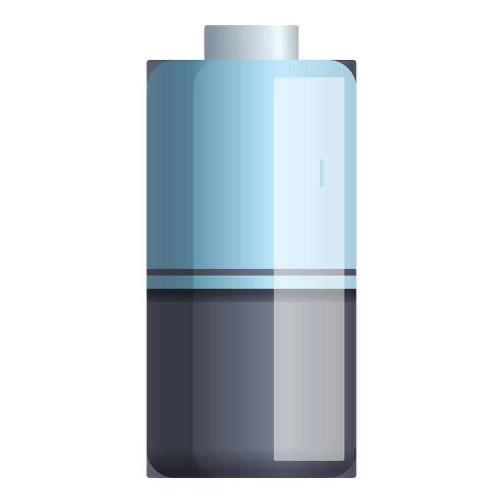 Lithium battery icon, cartoon style vector