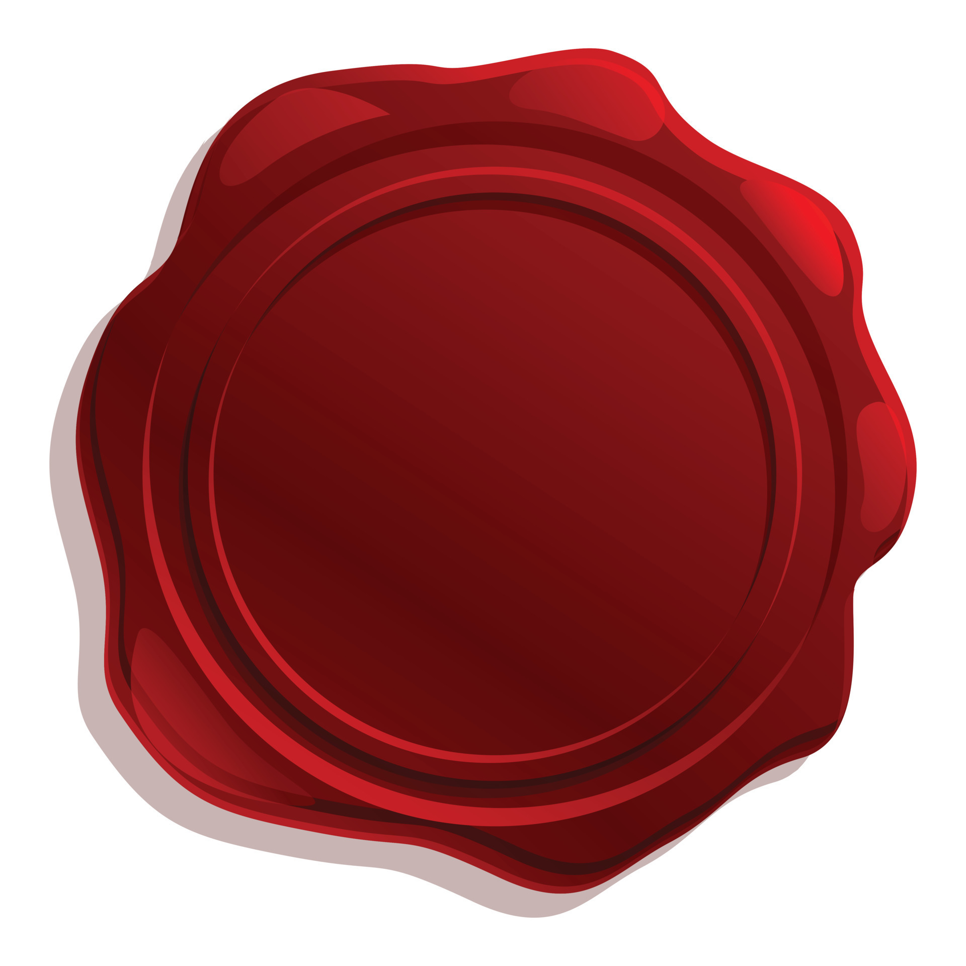 Postmark wax seal icon, cartoon style 14257556 Vector Art at Vecteezy