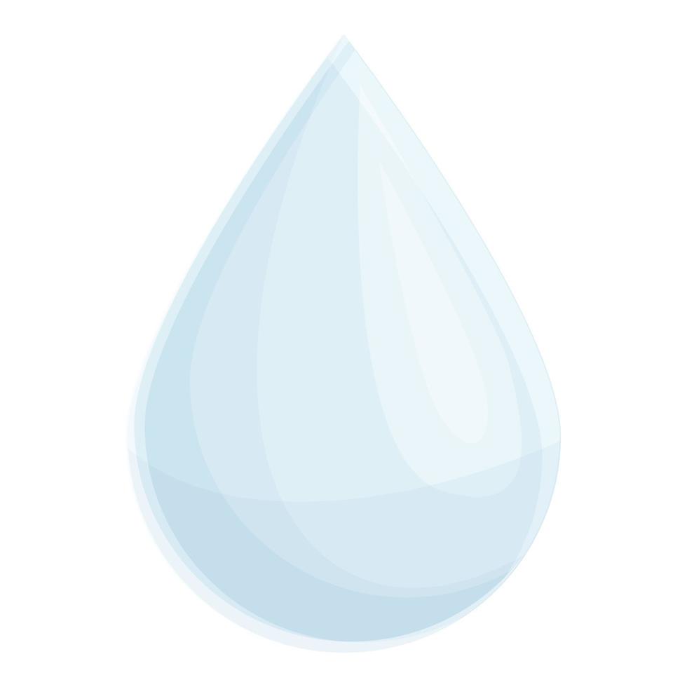 Breast feed milk drop icon, cartoon style vector