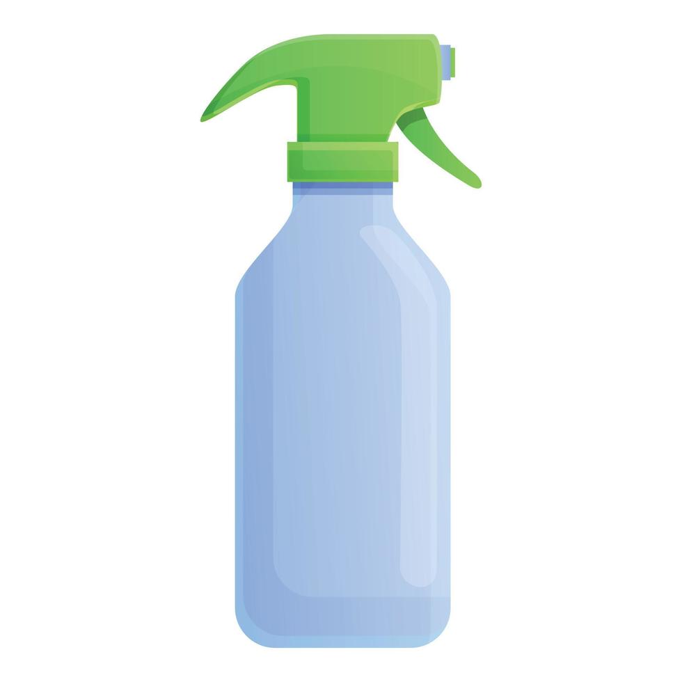 Home disinfection spray bottle icon, cartoon style vector