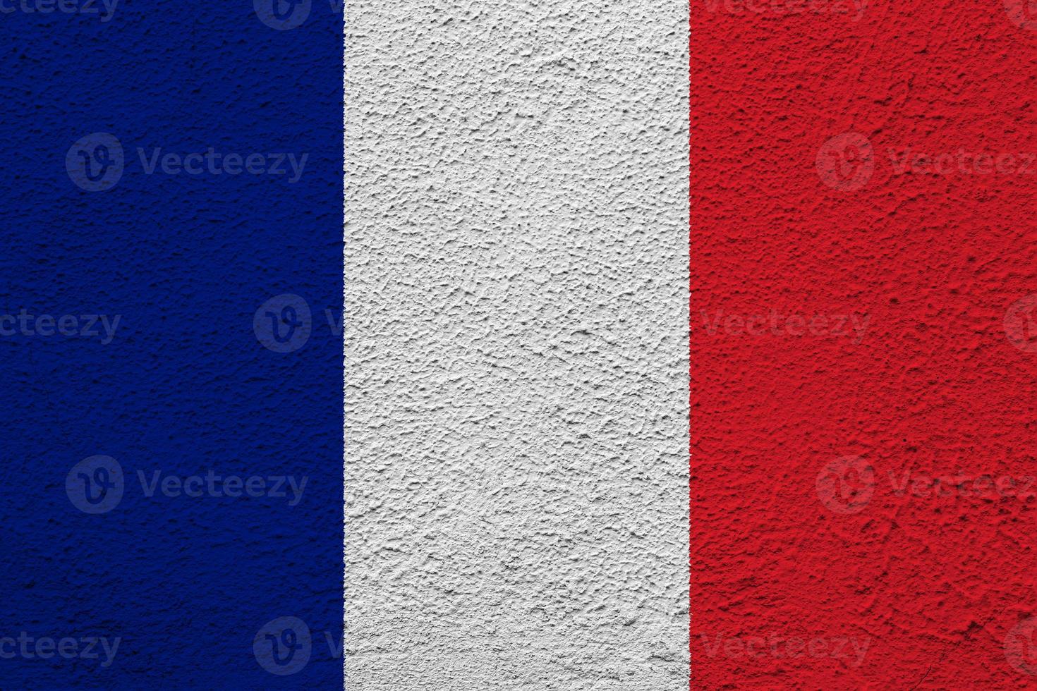 Flag of France on a textured background. Concept collage. photo