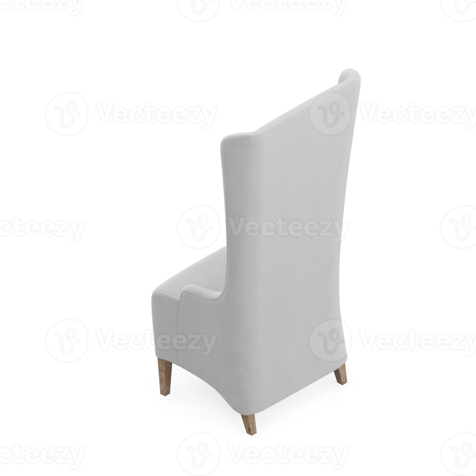 Isometric Chair 3D isolated rendering png