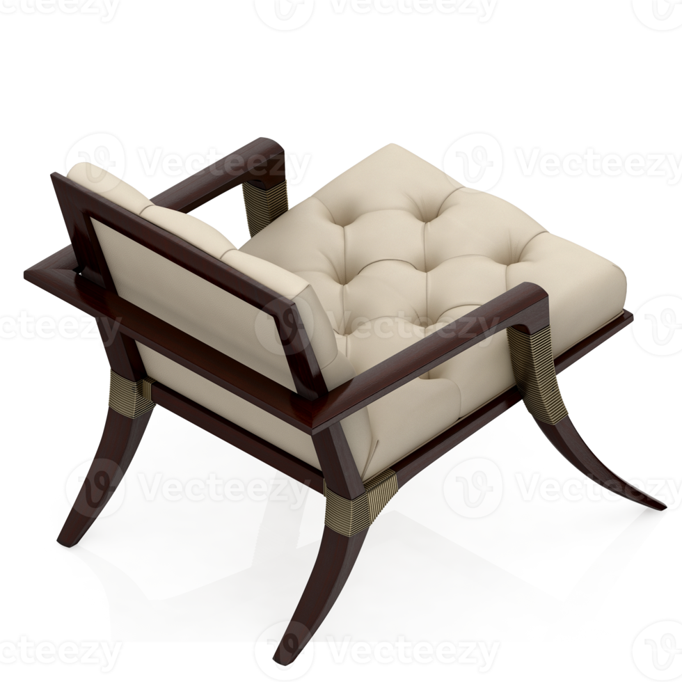 Isometric Armchair Isolated 3D render png