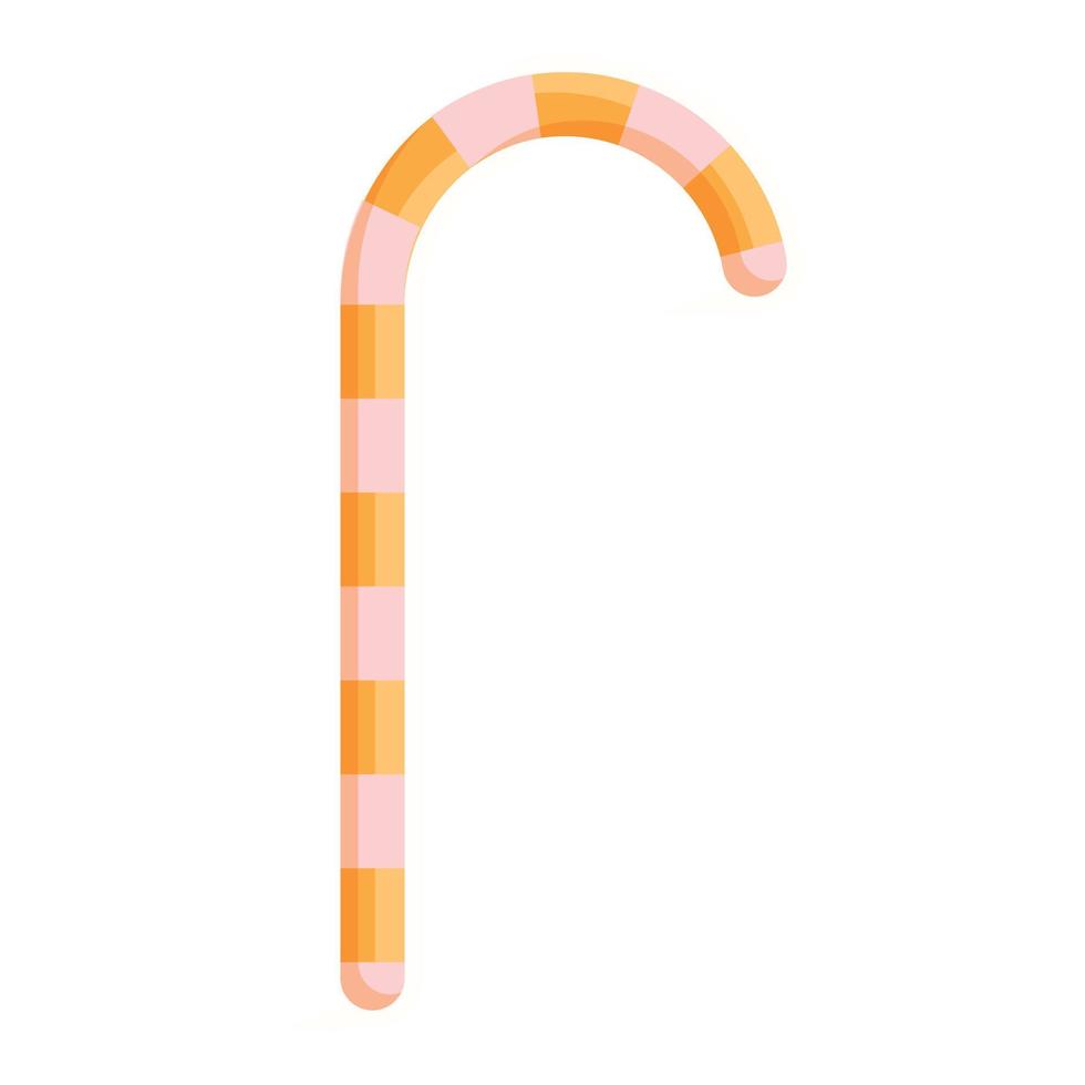 Cozy home candy stick icon, cartoon style vector