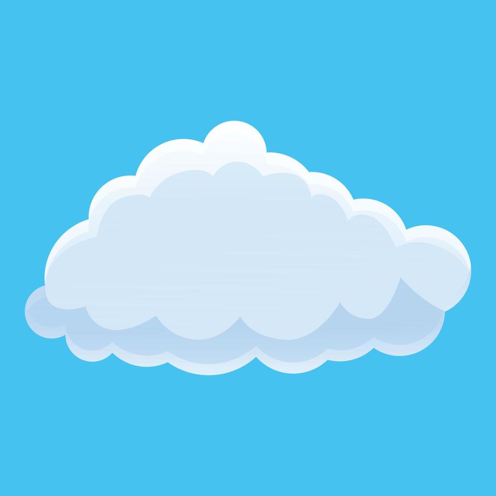 icono de nube ambiental, estilo de dibujos animados vector