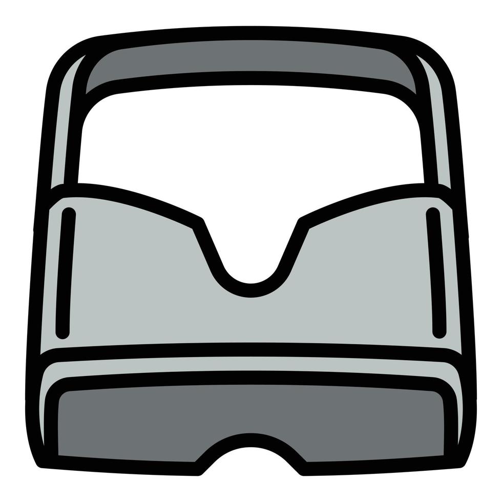 Stereoscopic game goggles icon, outline style vector
