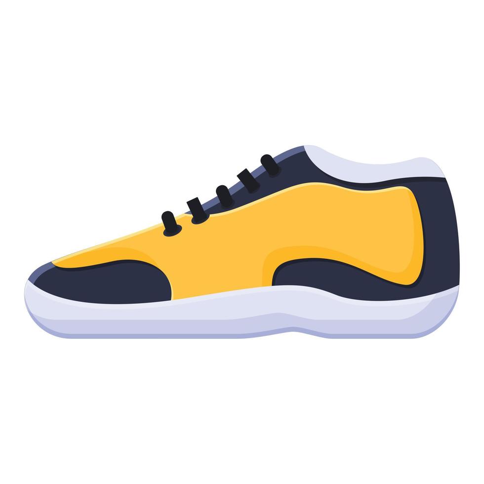 icono de zapatillas casuales, estilo de dibujos animados vector