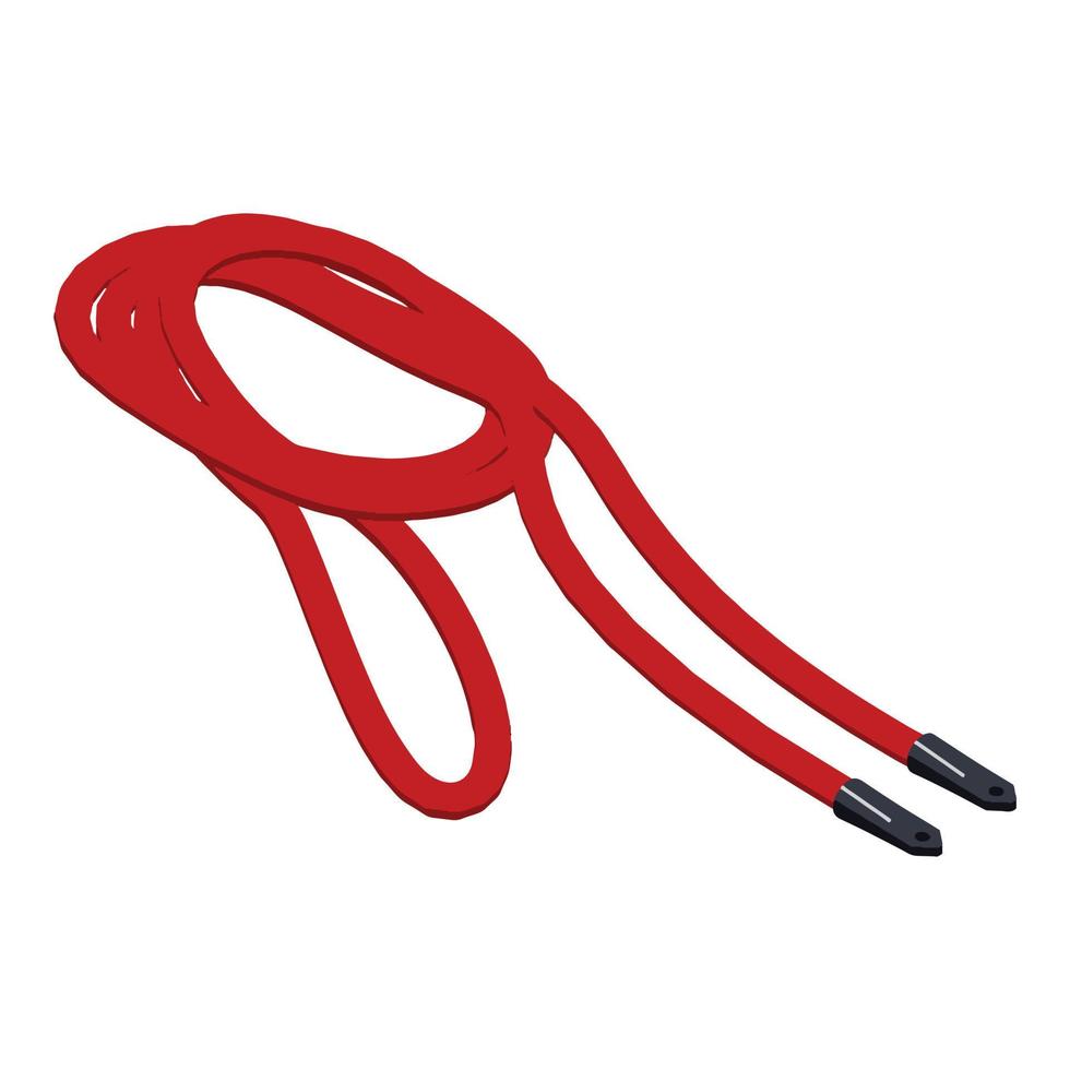 Camera cable icon, isometric style vector