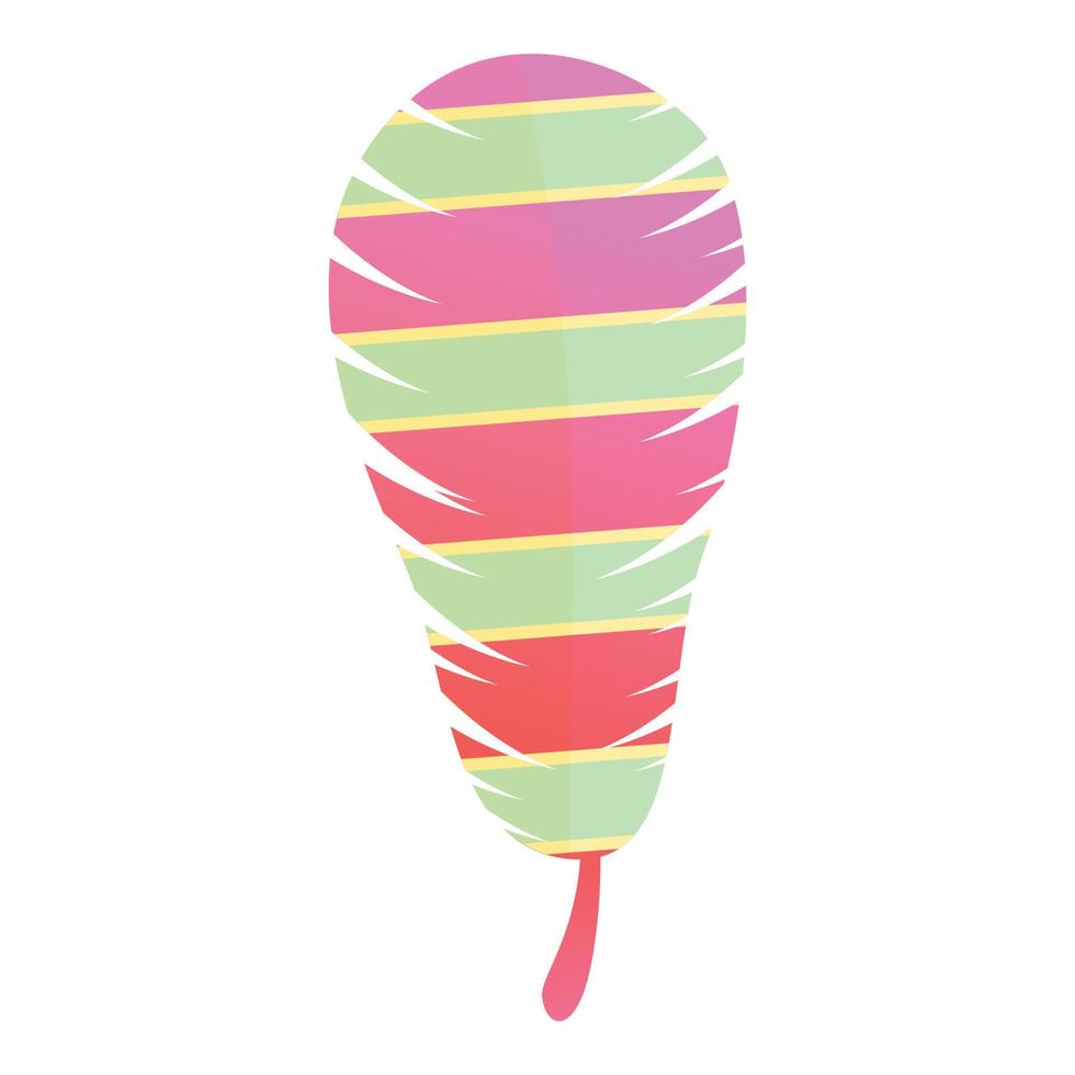 Ink feather icon, cartoon style vector