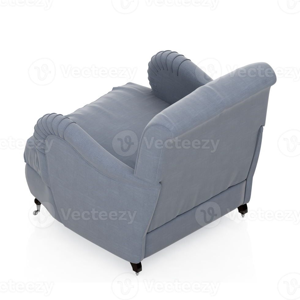 Isometric Armchair Isolated 3D render png