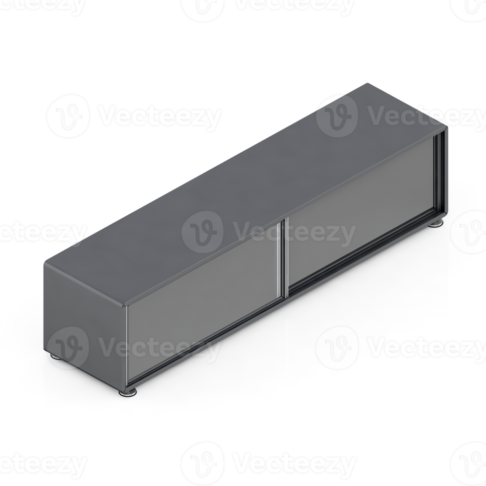 Isometric Cabinet 3D render png