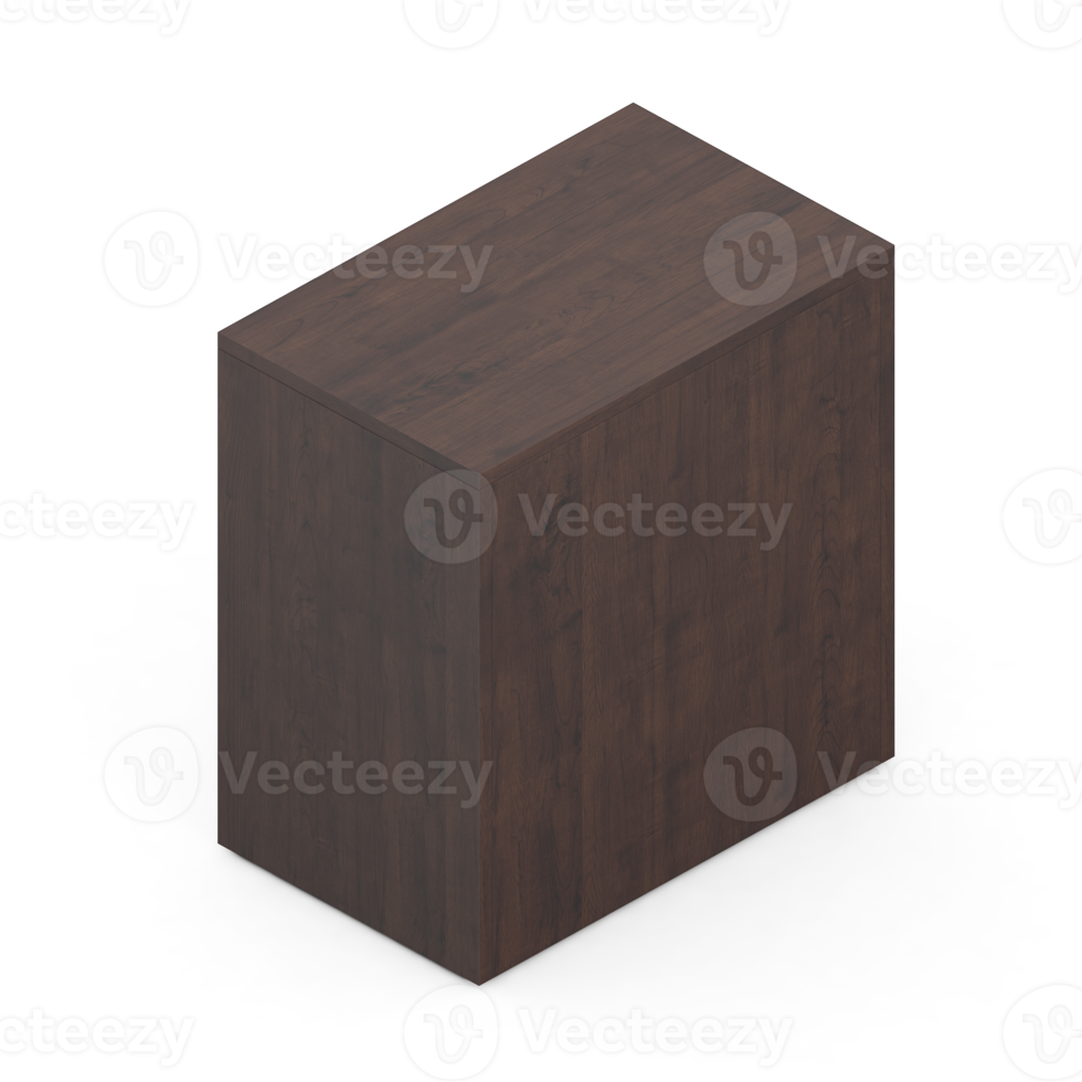 Isometric Bedroom 3D render png