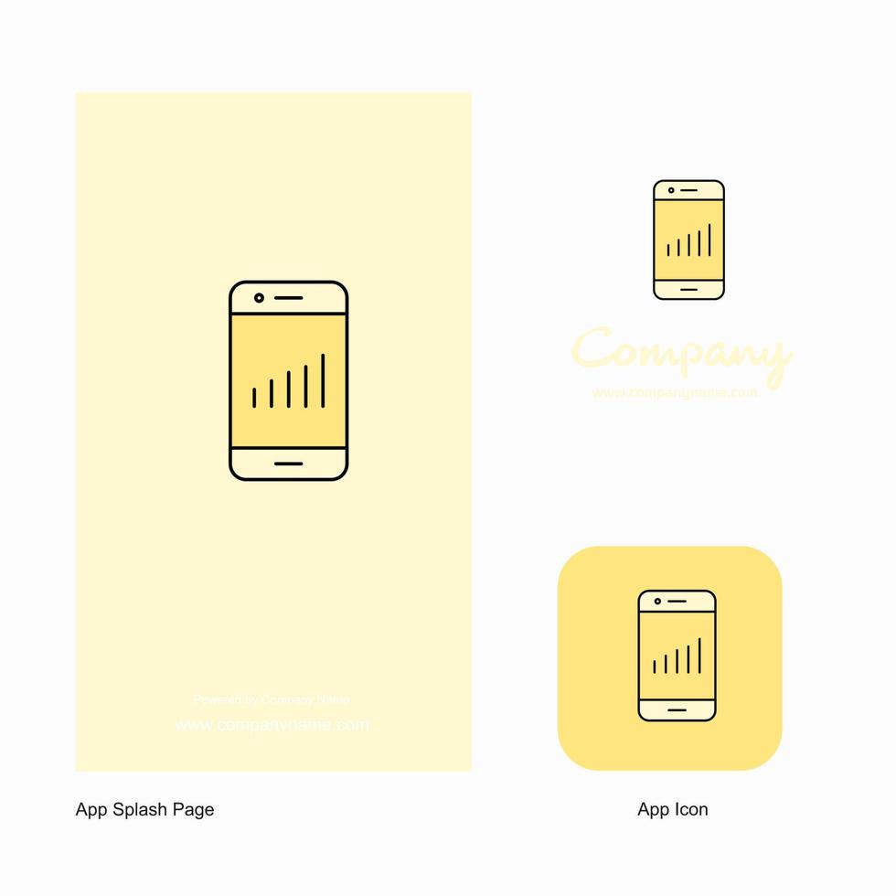 Smartphone Company Logo App Icon and Splash Page Design Creative Business App Design Elements vector