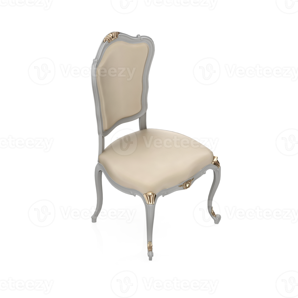 Isometric Chair 3D isolated rendering png