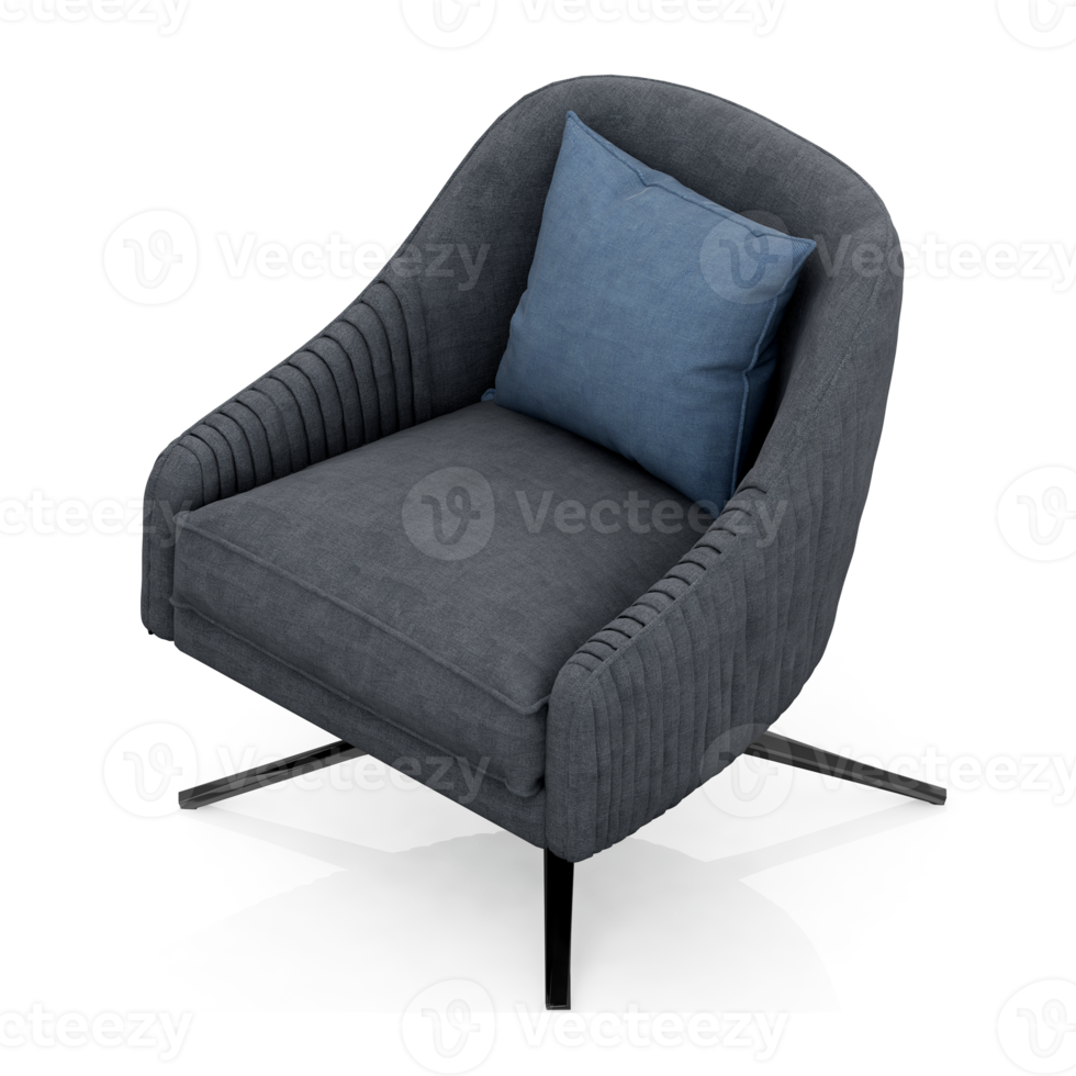 fauteuil isométrique rendu 3d isolé png