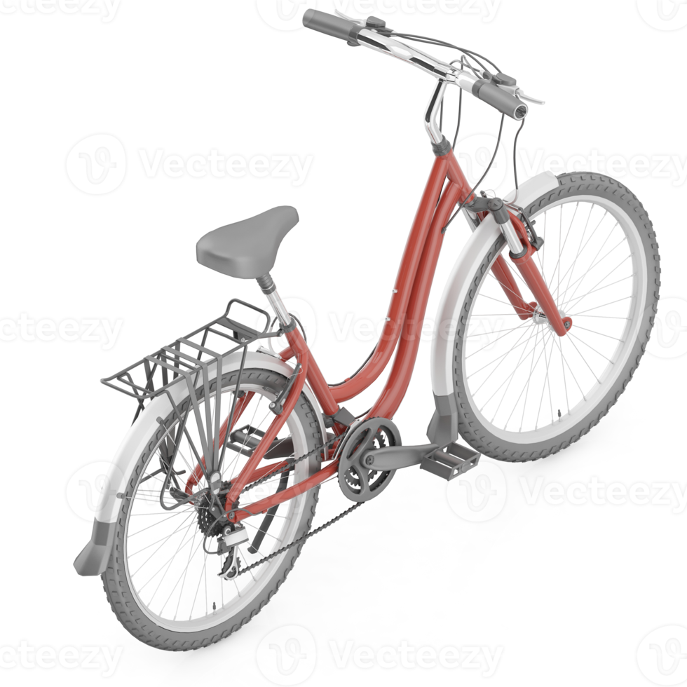 isometrico bicicletta 3d rendere png