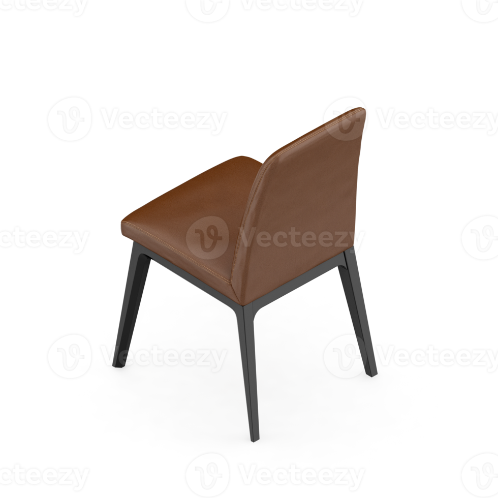 Isometric Chair 3D isolated rendering png
