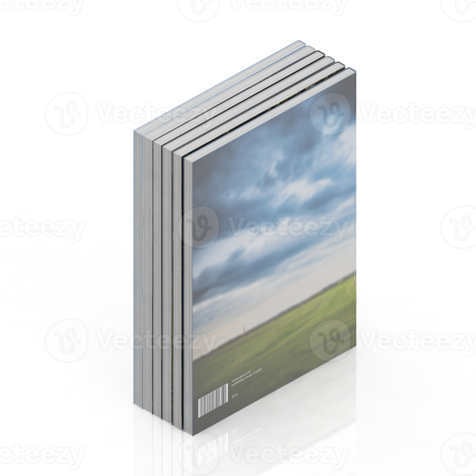 isometrische boeken 3d geven png