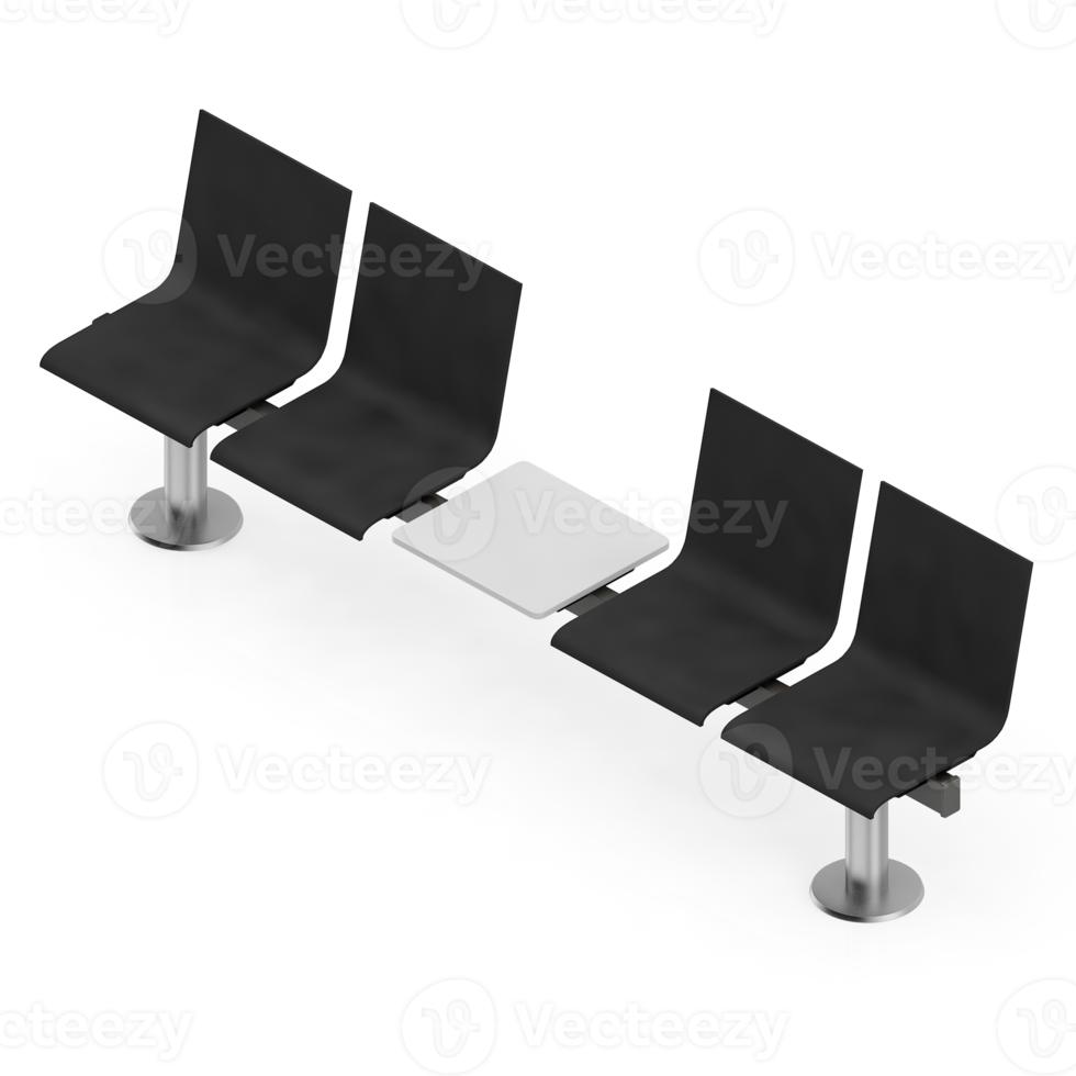 Isometric bench 3D render png
