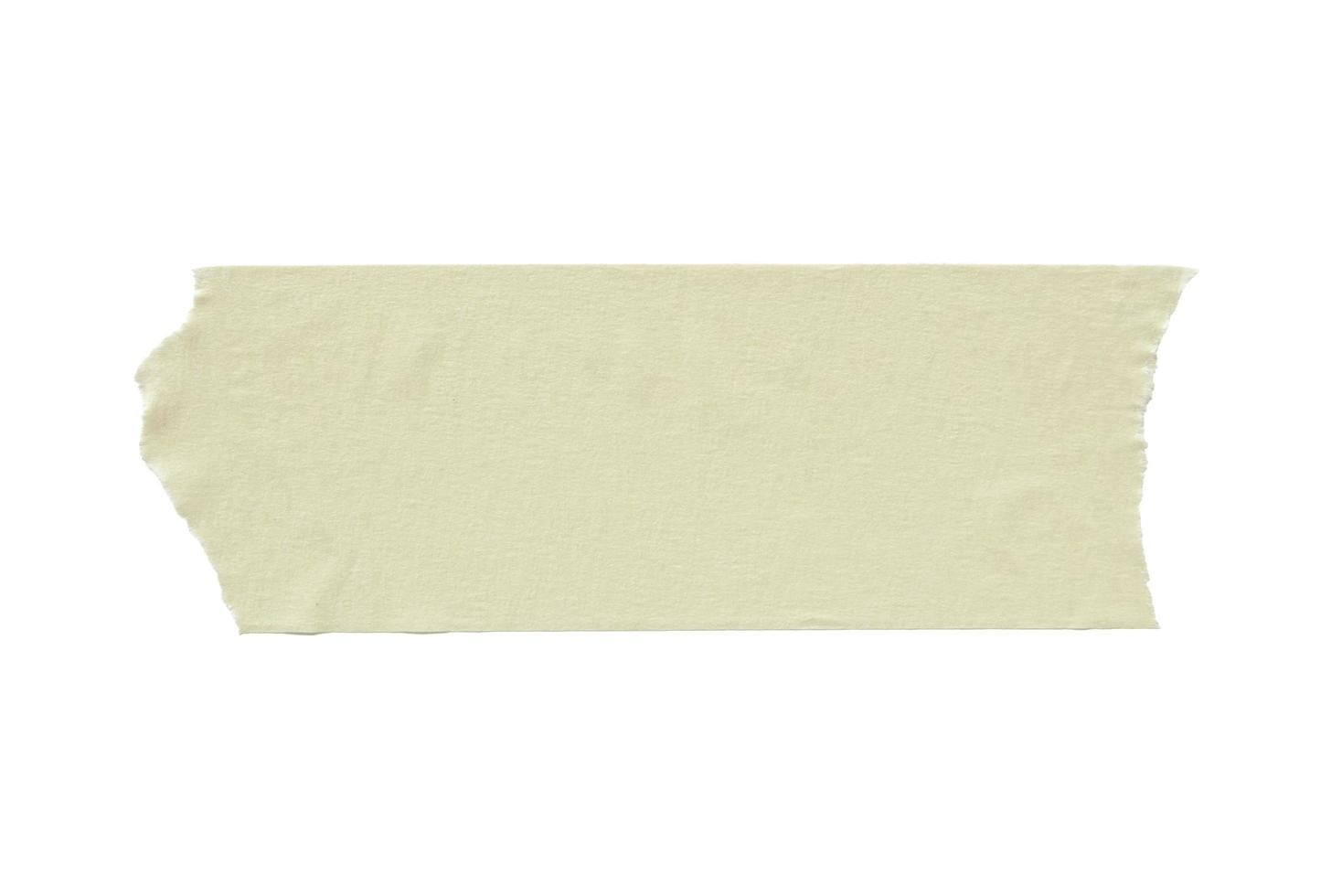 torn masking tape isolated on white photo