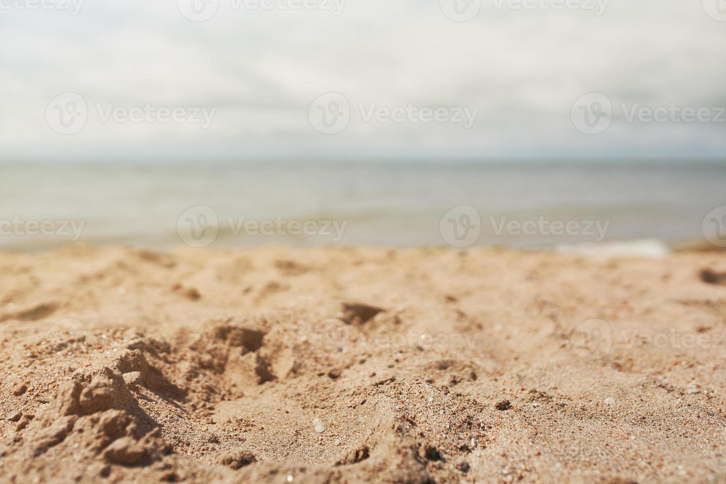 Empty beach sea sand. photo