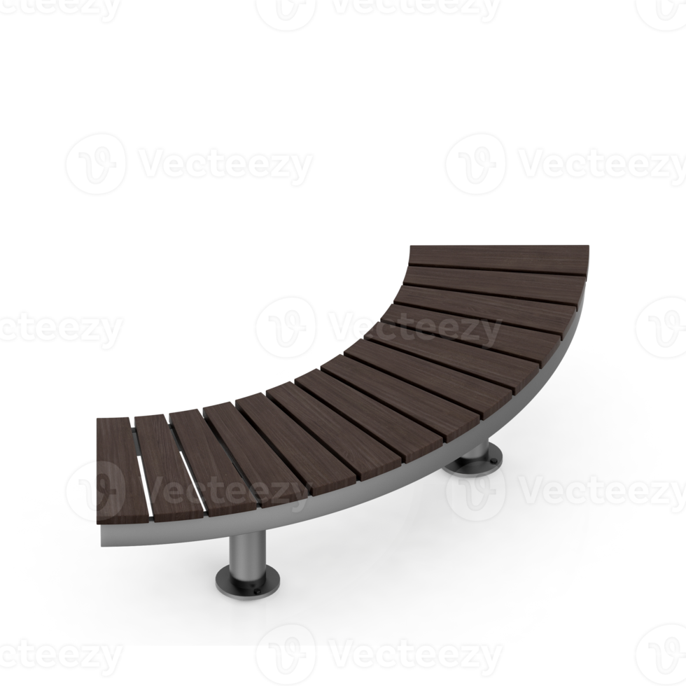 Isometric bench 3D render png