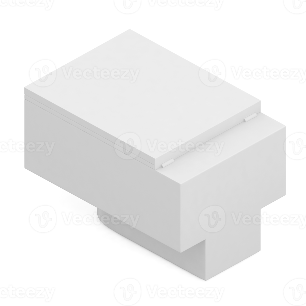 Isometric bathroom items 3D isolated render png
