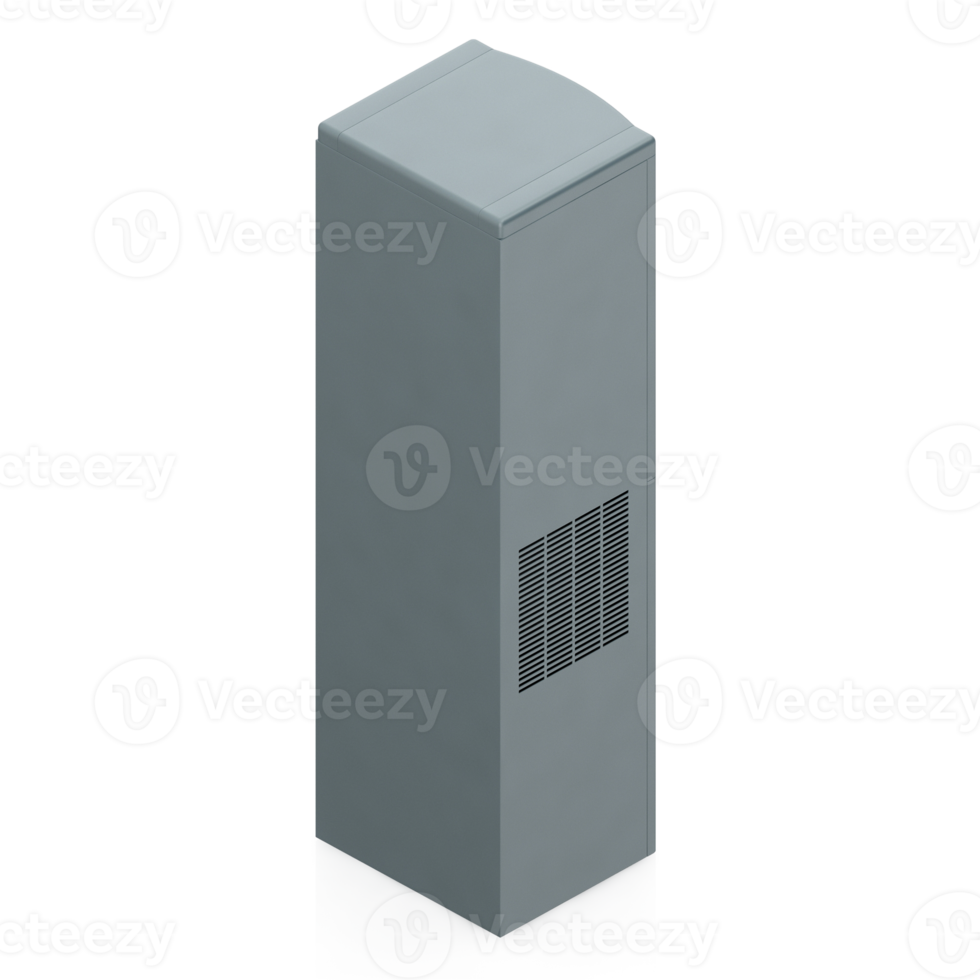 Isometric Water Dispenser 3D render png